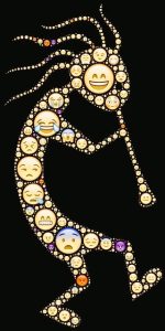 さまざまな表情の絵文字で形作られた人のシルエット。
他人と違う自分、個性の表現、感情の多面性を象徴する夢のイメージ。
A human silhouette made of various emoji faces, symbolizing uniqueness, individuality, and emotional diversity in dreams.