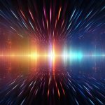 夢が出来事の順序ではなく心の重み順に進むことを表した抽象的な光のイメージ